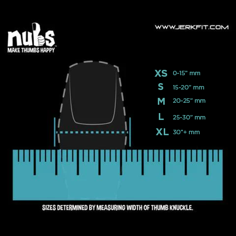 Nubs (Pair) Thumb and Finger Sleeves for the Hook Grip from JerkFit