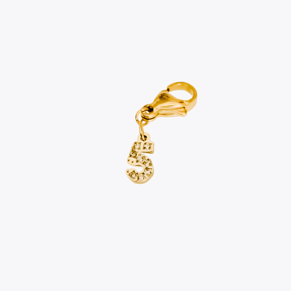Number Charm Bar Chanelle Charms  - WATERPROOF from Pretty Simple
