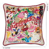 Nutcracker Hand-Embroidered Pillow from Quirks!