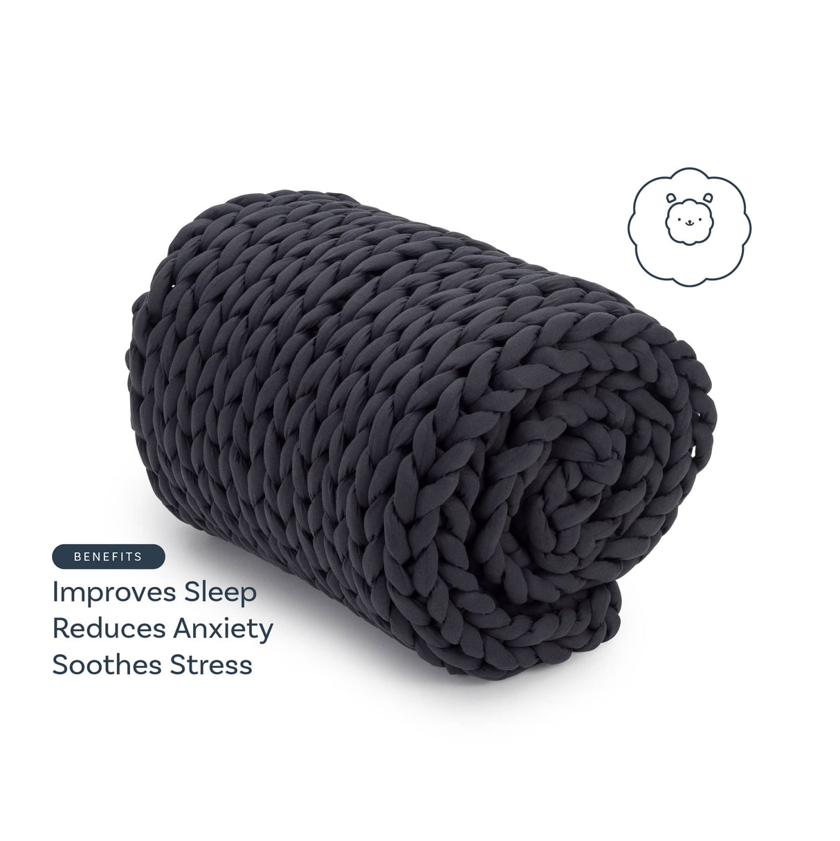 Knit Weighted Blanket From Nuzzie