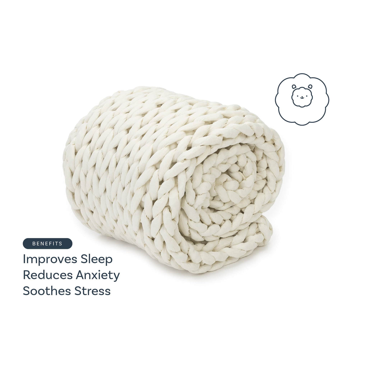 Knit Weighted Blanket From Nuzzie