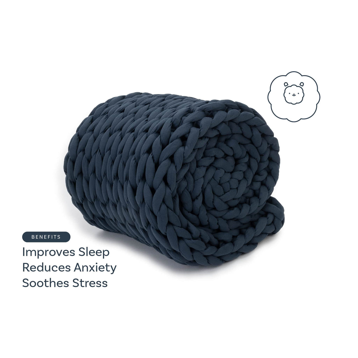 Knit Weighted Blanket From Nuzzie