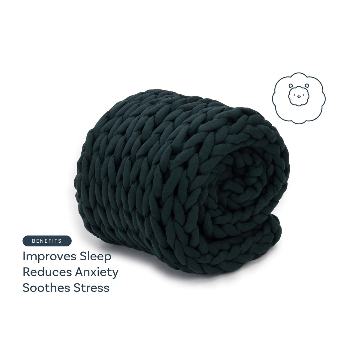 Knit Weighted Blanket From Nuzzie
