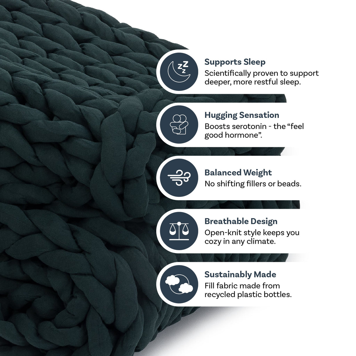 Knit Weighted Blanket From Nuzzie