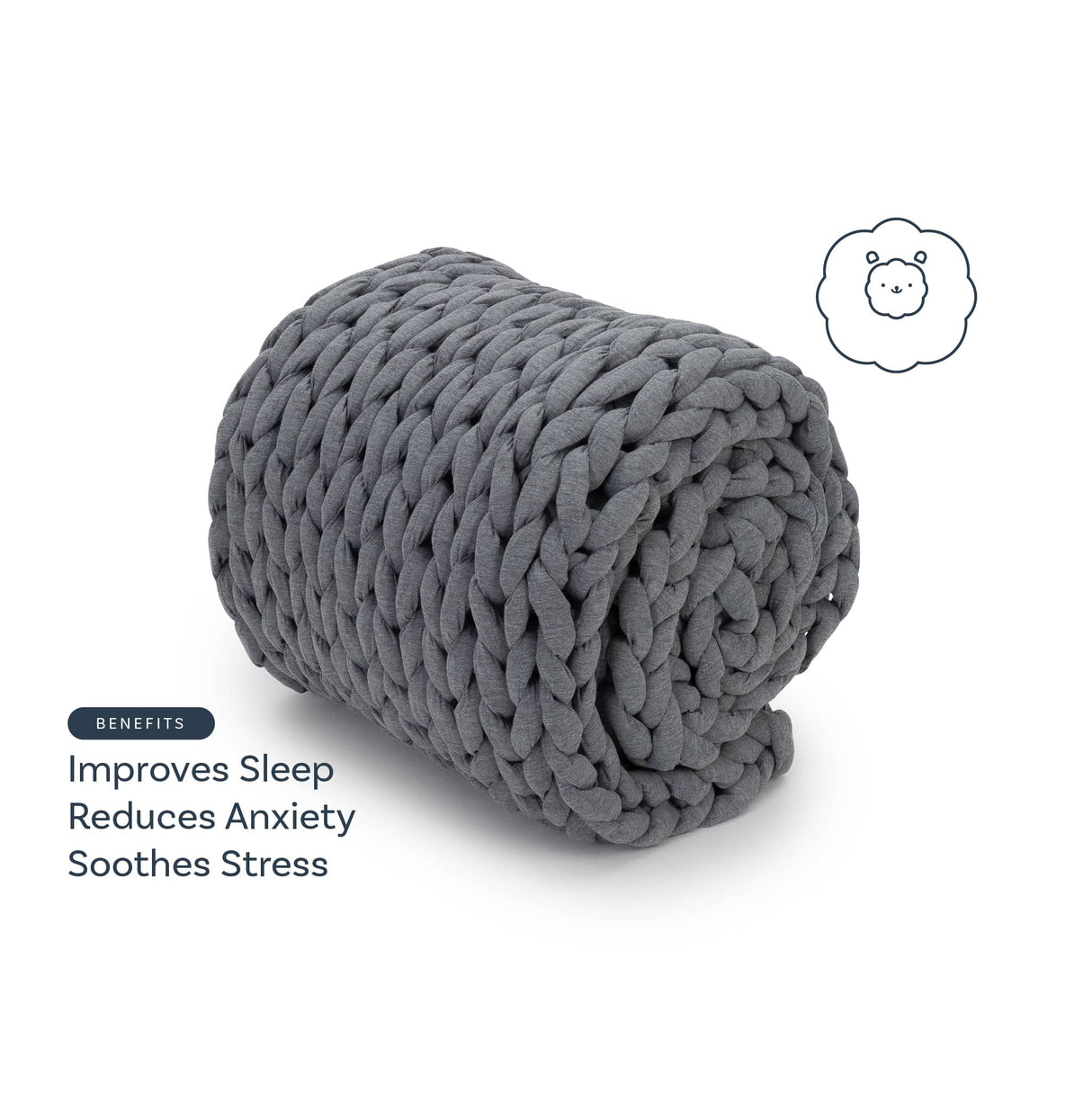 Knit Weighted Blanket From Nuzzie