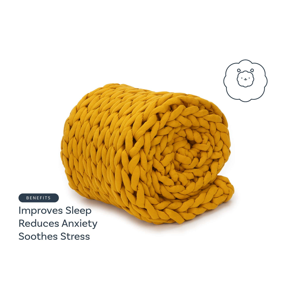 Knit Weighted Blanket From Nuzzie