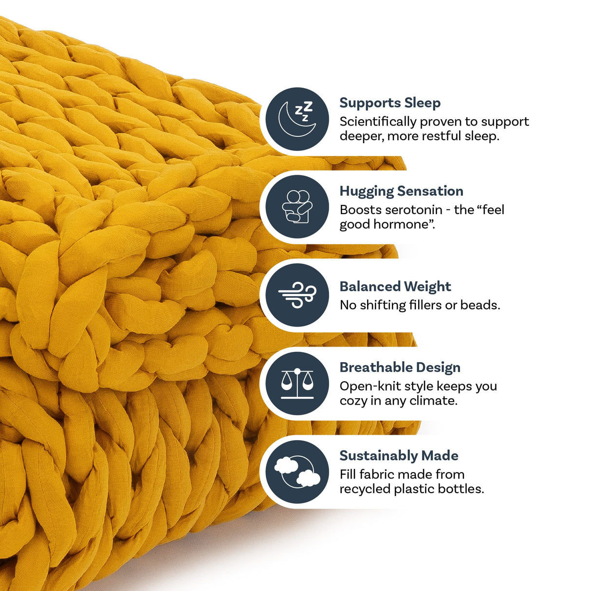 Knit Weighted Blanket From Nuzzie