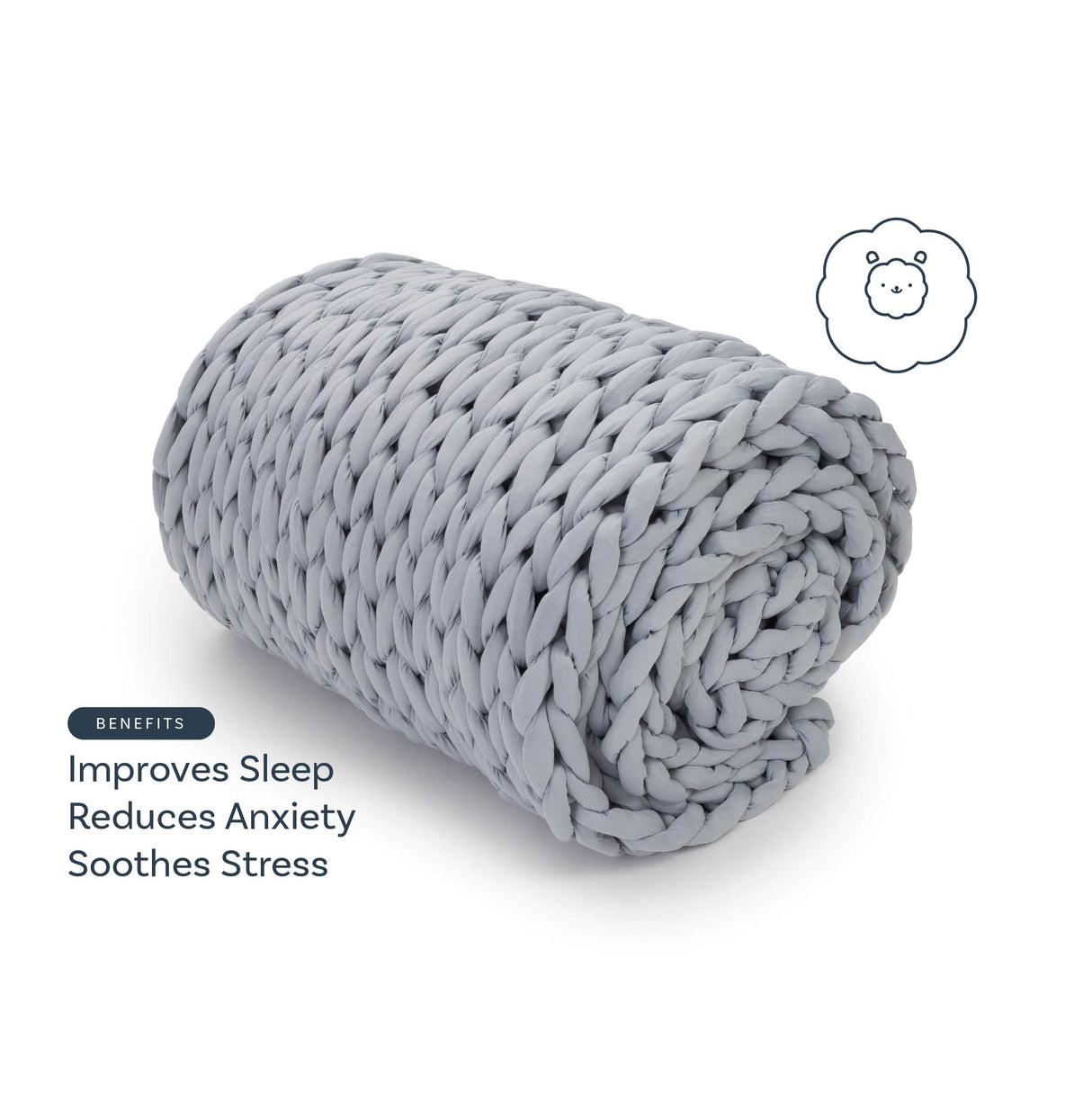 Knit Weighted Blanket From Nuzzie