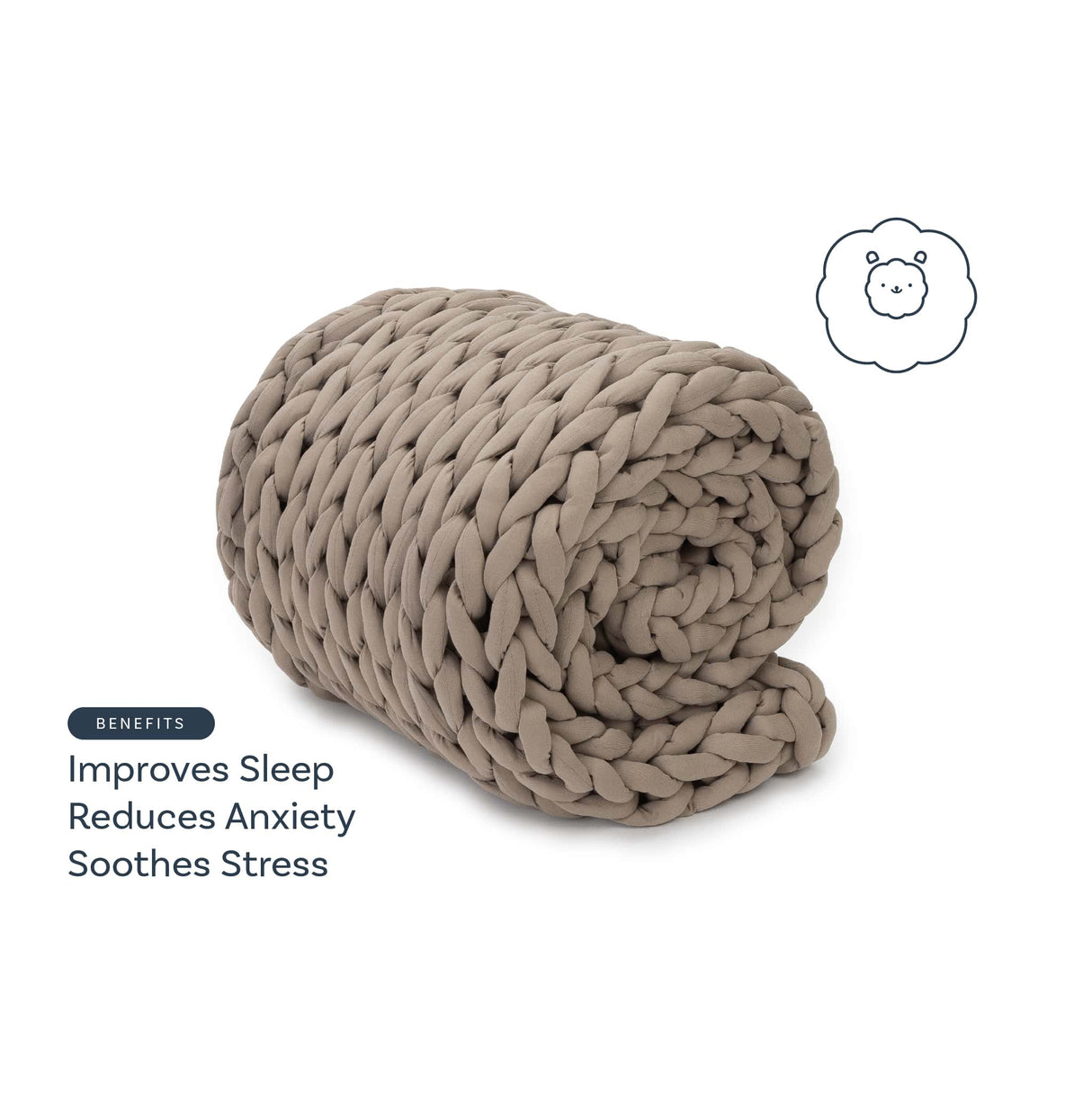 Knit Weighted Blanket From Nuzzie