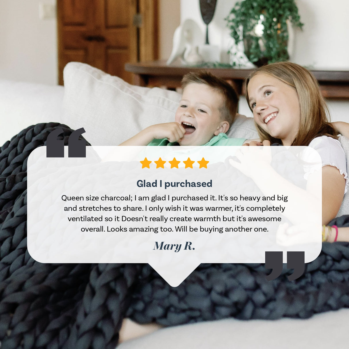 Knit Weighted Blanket From Nuzzie
