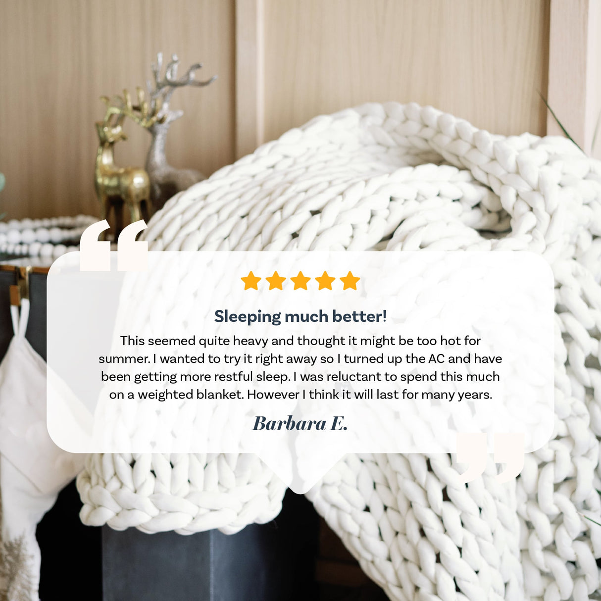 Knit Weighted Blanket From Nuzzie