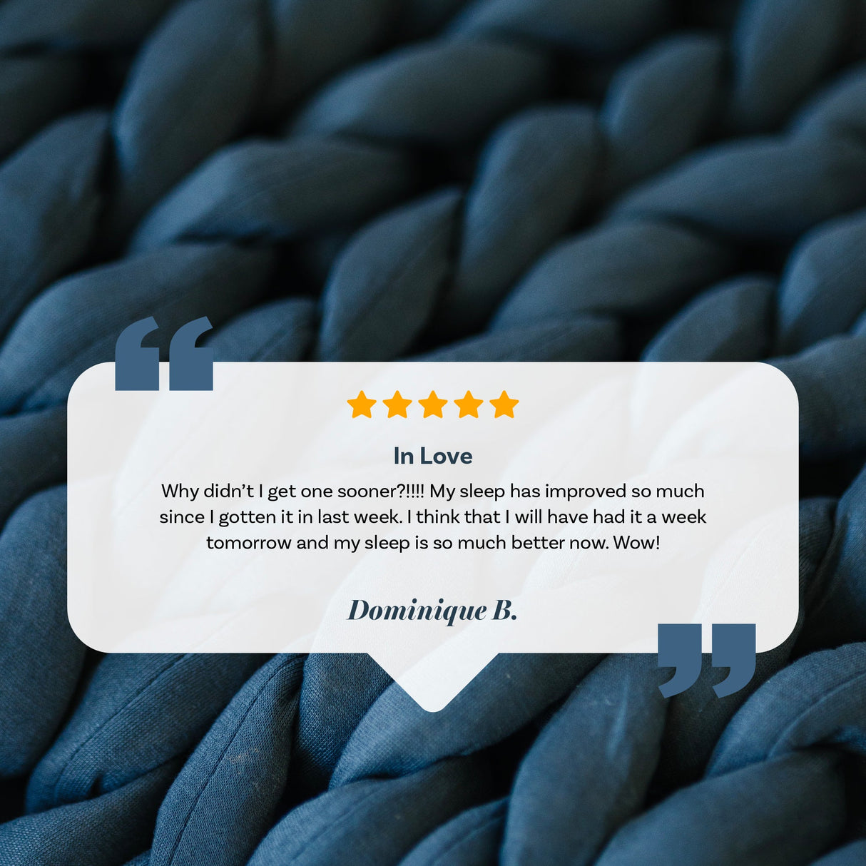 Knit Weighted Blanket From Nuzzie