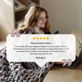 Knit Weighted Blanket From Nuzzie