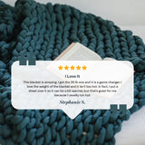 Knit Weighted Blanket From Nuzzie