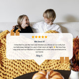 Knit Weighted Blanket From Nuzzie
