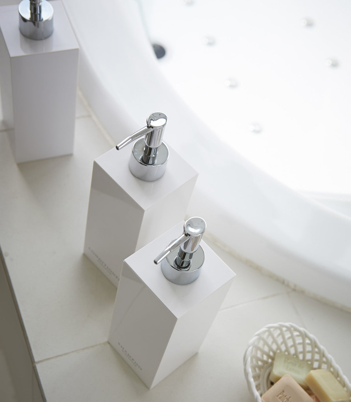 Square Shower Dispenser - Three Styles from Yamazaki Home