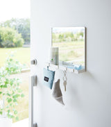 Magnetic Mirror with Storage Rack - Glass from Yamazaki Home