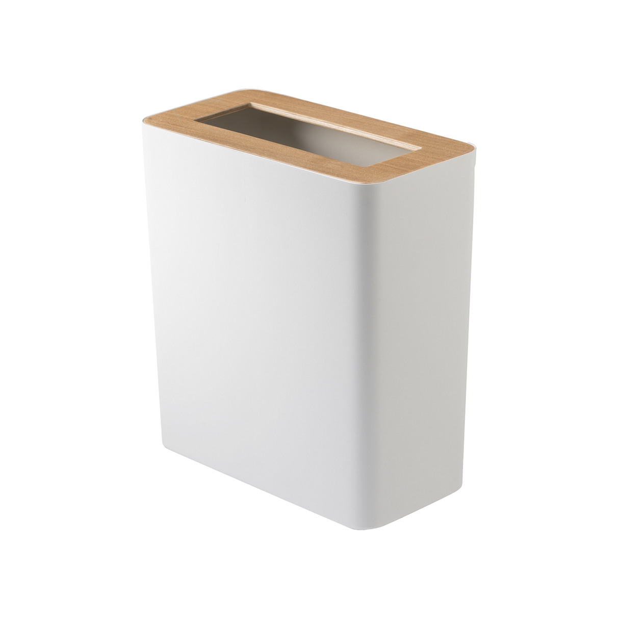 Trash Can - Two Styles - Steel + Wood from Yamazaki Home