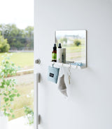 Magnetic Mirror with Storage Rack - Glass from Yamazaki Home