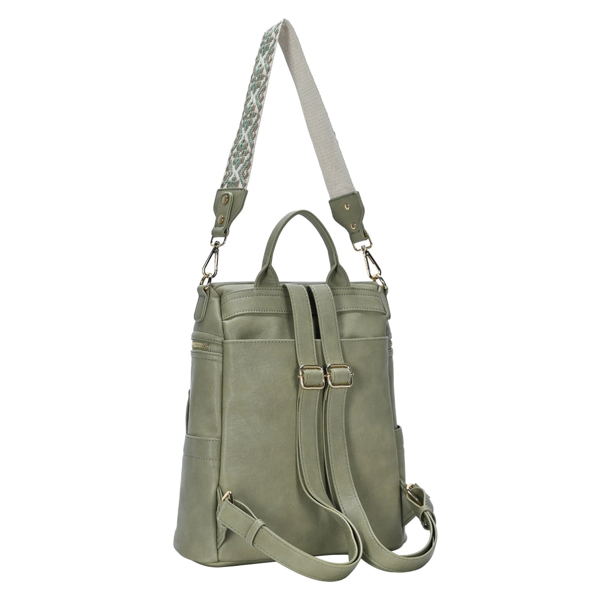 Nyra Webbing Strap Convertible Backpack Purse from MMS Brands
