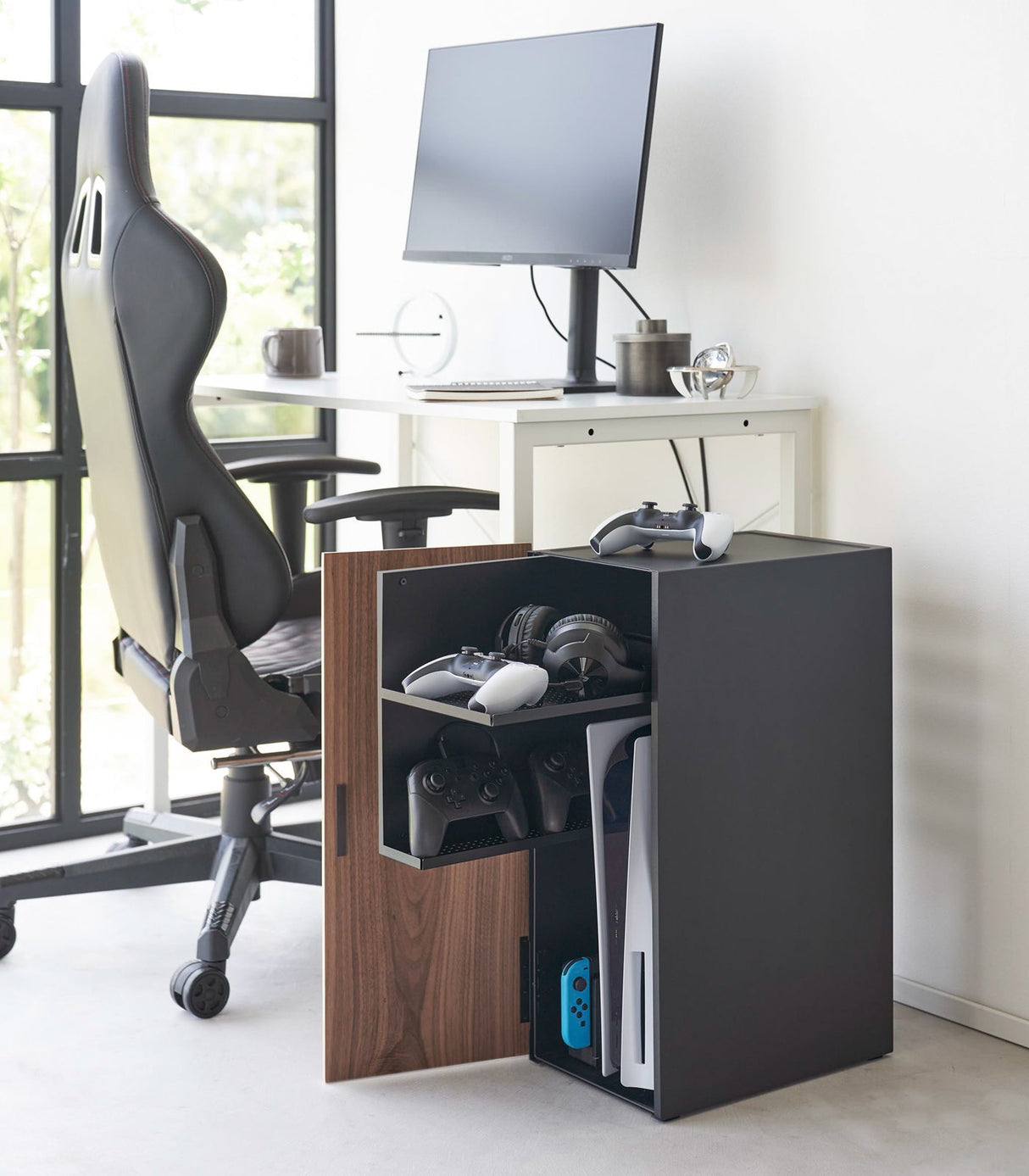 Video Game Storage Cabinet - Steel from Yamazaki Home