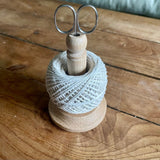 Oak String Tidy with Scissors and Twine from The Celtic Farm