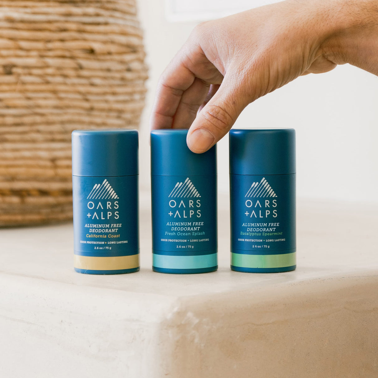 Aluminum-Free Deodorant - California Coast from Oars + Alps from Oars + Alps