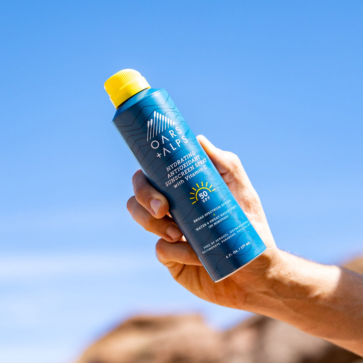 Hydrating Antioxidant SPF 50 Spray From Oars + Alps