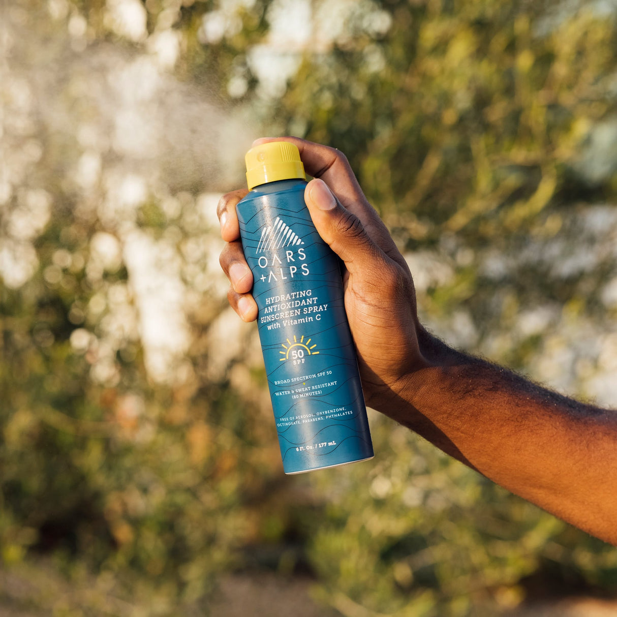 Hydrating Antioxidant SPF 50 Spray From Oars + Alps