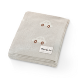 100% Cotton Luxury Knit Car Swaddle Blanket from Bleu La La