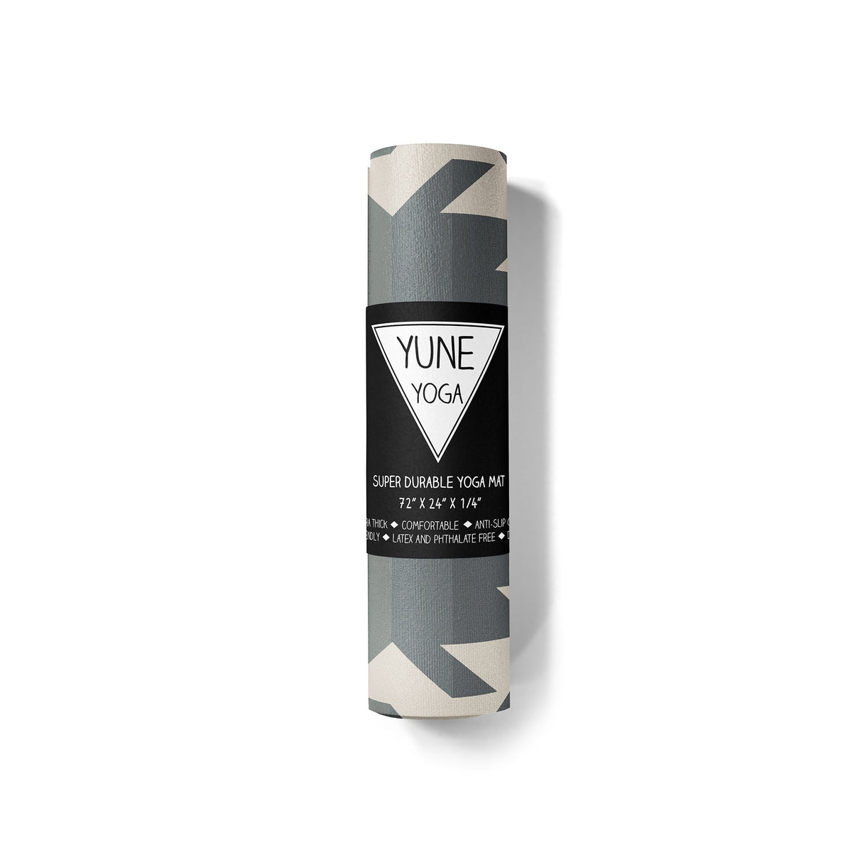 Obsidian Ridge Yoga Mat – 6 mm Extra Thick, Double-Sided Non-Slip, Eco-Friendly PER with UV-Printed Design | from Yune Yoga