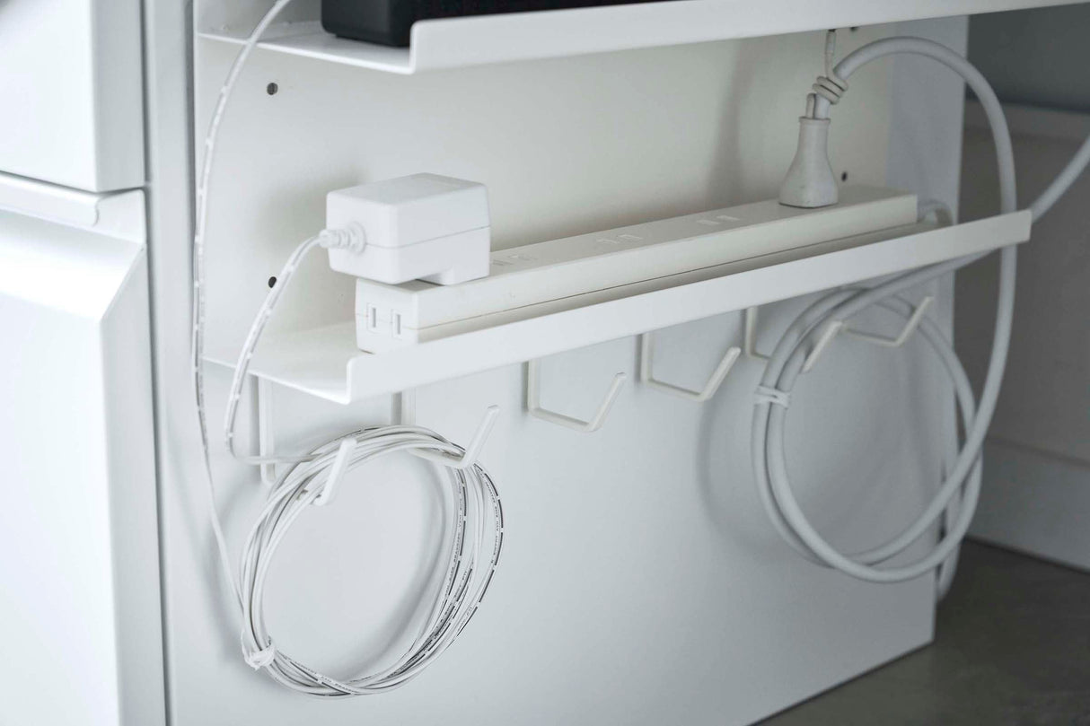 Wall-Mount Cable & Router Storage Rack - Steel from Yamazaki Home
