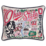 Ohio State University Collegiate Embroidered Pillow by CatStudio from Quirks!