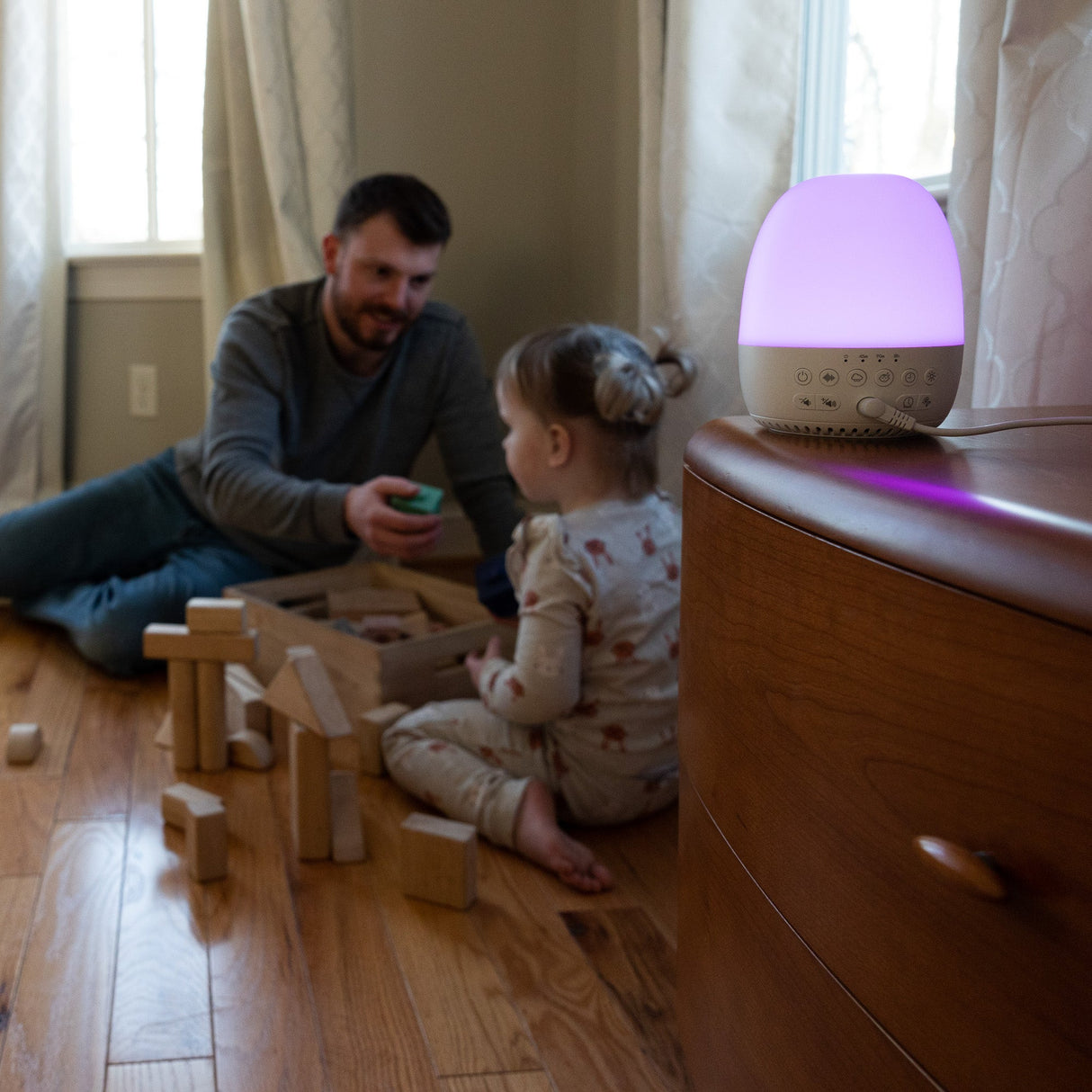 Light to Rise Sleep Trainer, Sound Machine, and Night Light from Yogasleep
