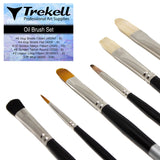 Trekell Oil Brush Set - Premium Artist Brushes for Oil Paint from Trekell Art Supplies