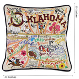 Oklahoma Hand-Embroidered Pillow from Quirks!