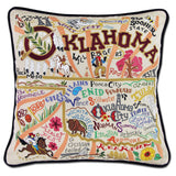 Oklahoma Hand-Embroidered Pillow from Quirks!
