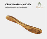 Mediterranean Olive Wood Butter Knife from Choixe