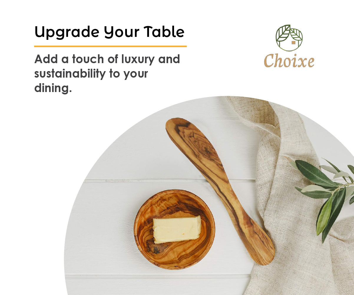 Mediterranean Olive Wood Butter Knife from Choixe