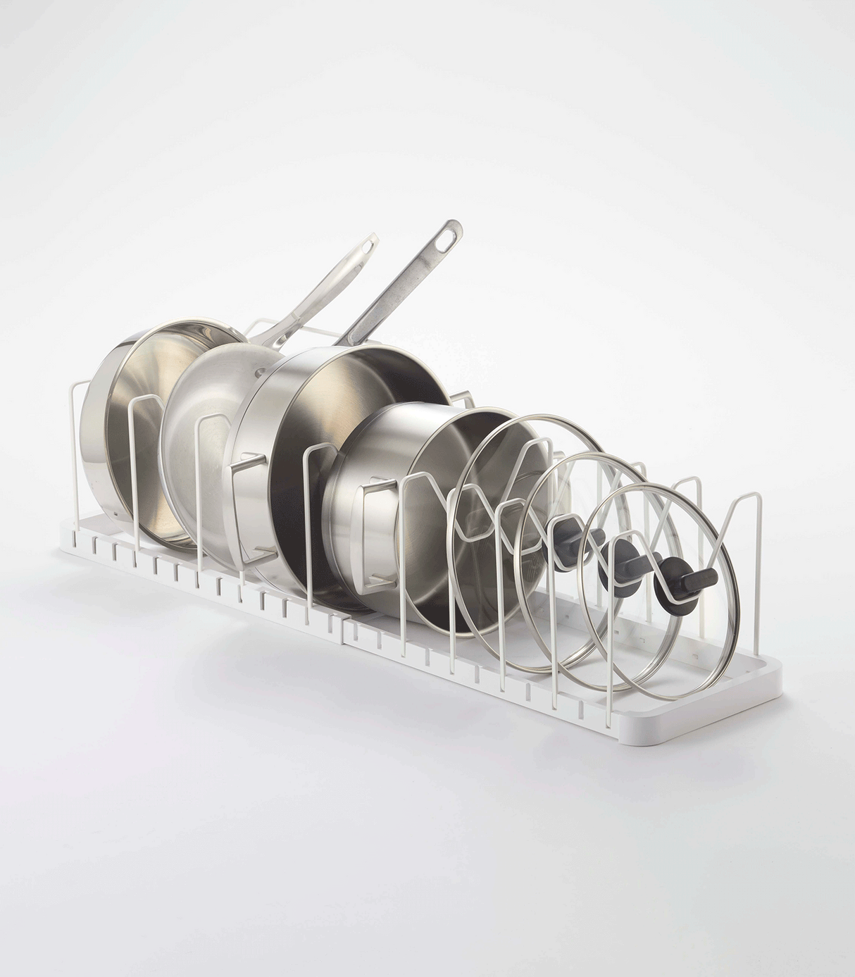 Adjustable Pot Lid Organizer - Steel from Yamazaki Home
