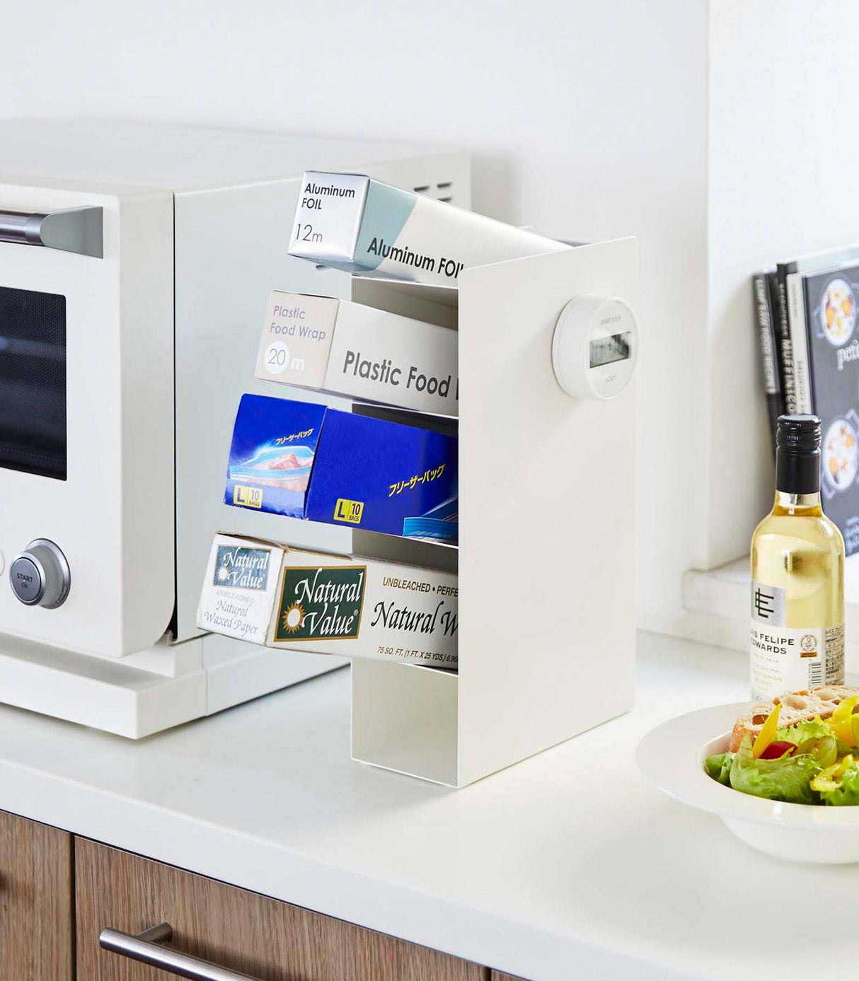 Food Wrap Stand 4-Tier - Steel from Yamazaki Home