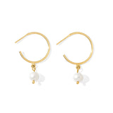Freshwater Pearl Hoop Earrings from SLATE + SALT