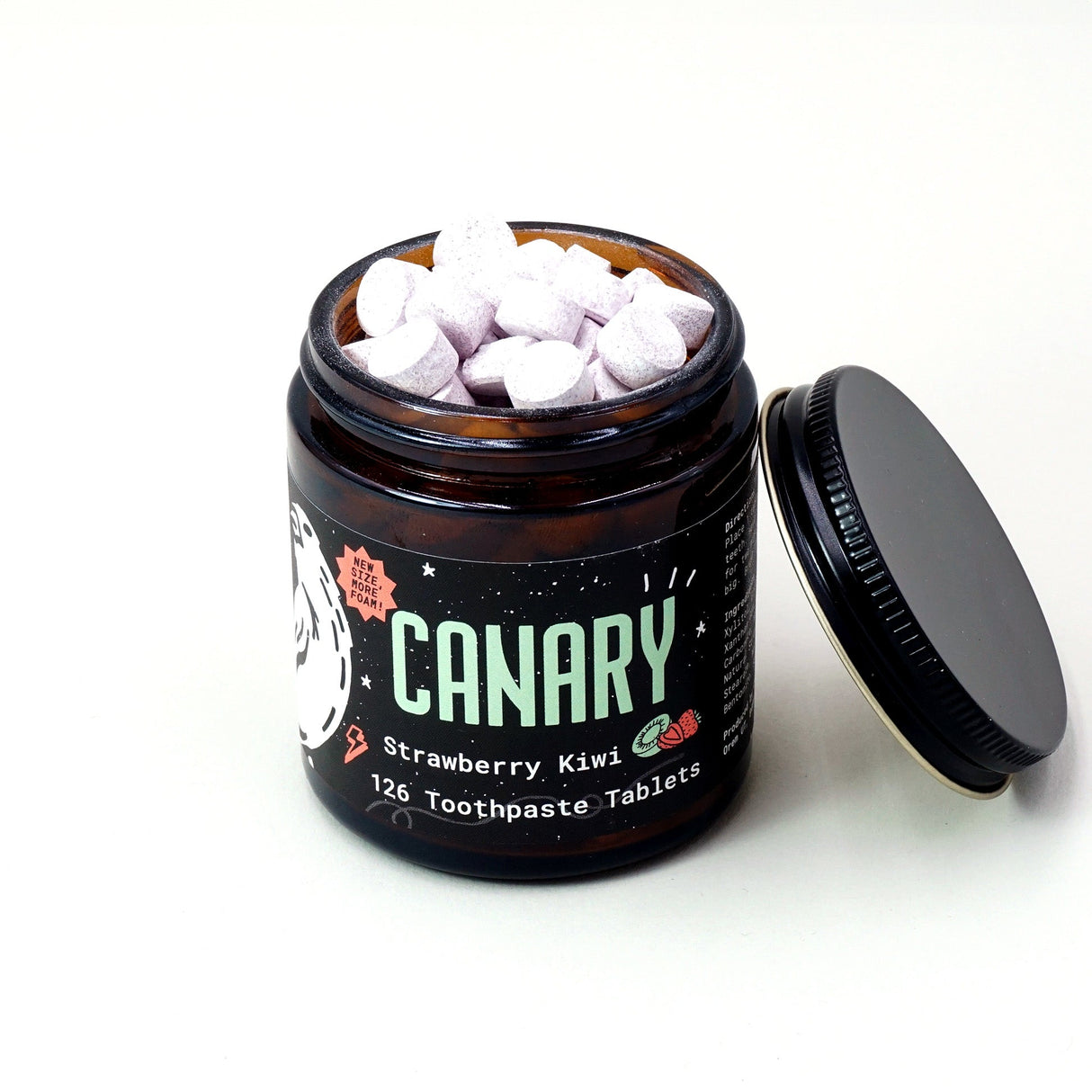 Strawberry + Kiwi Toothpaste Tablets from Canary