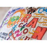 Orange County Hand-Embroidered Pillow from Quirks!