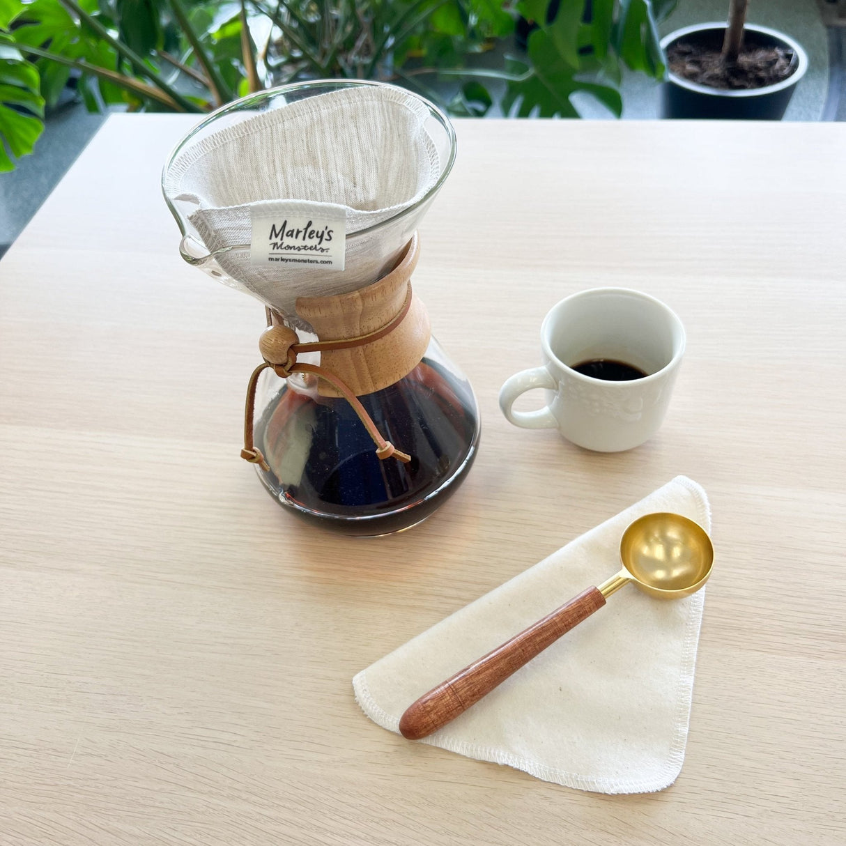 Organic Reusable Coffee Filters: Cone #4 from Marley's Monsters