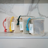Organic Soap Saver Bags: Face, Body, Shampoo, Conditioner from Marley's Monsters