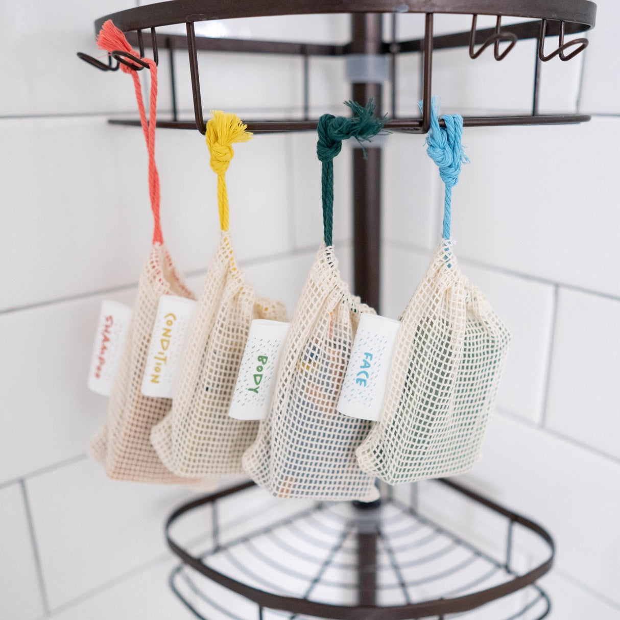 Organic Soap Saver Bags: Face, Body, Shampoo, Conditioner from Marley's Monsters