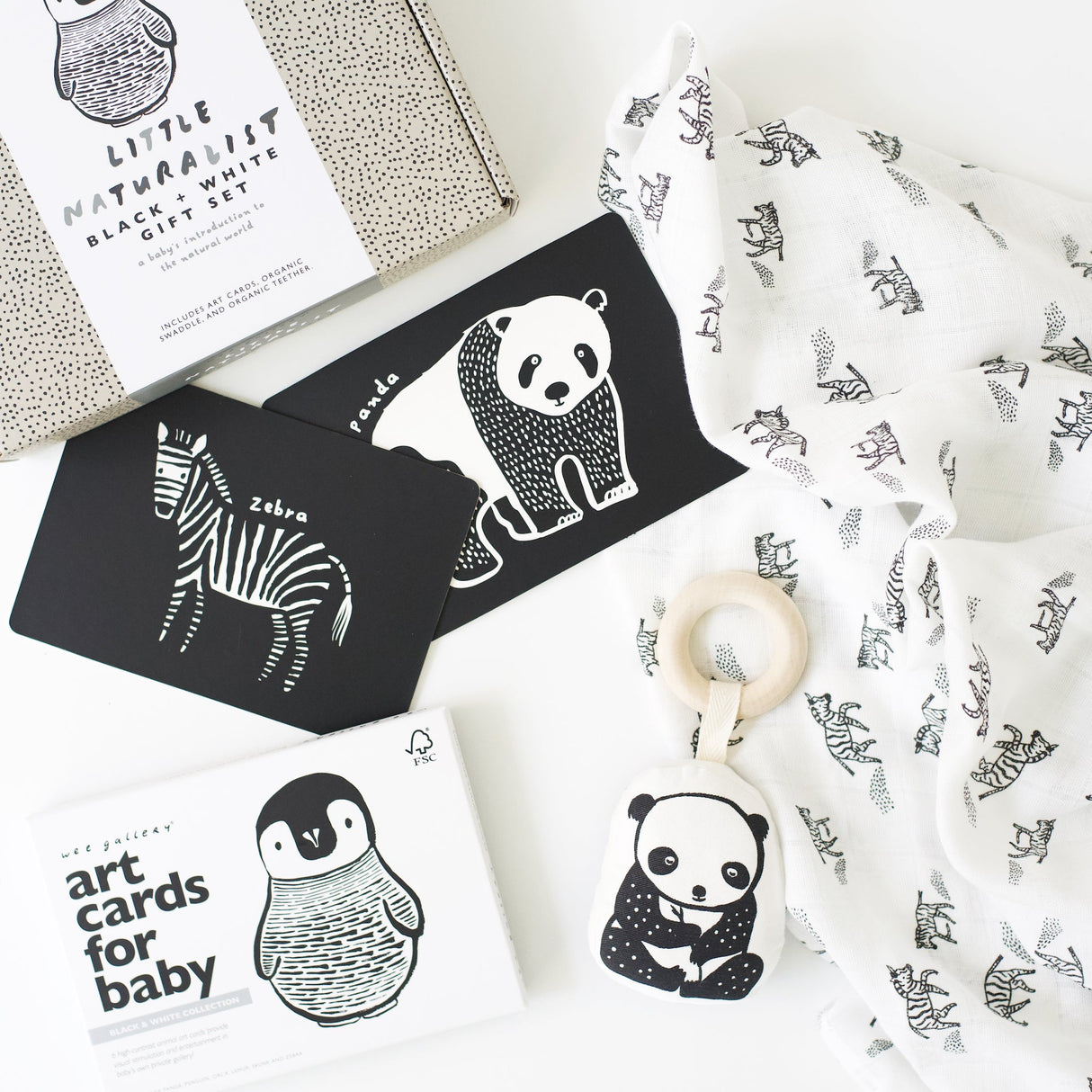 Little Naturalist Gift Set - Black + White From Wee Gallery