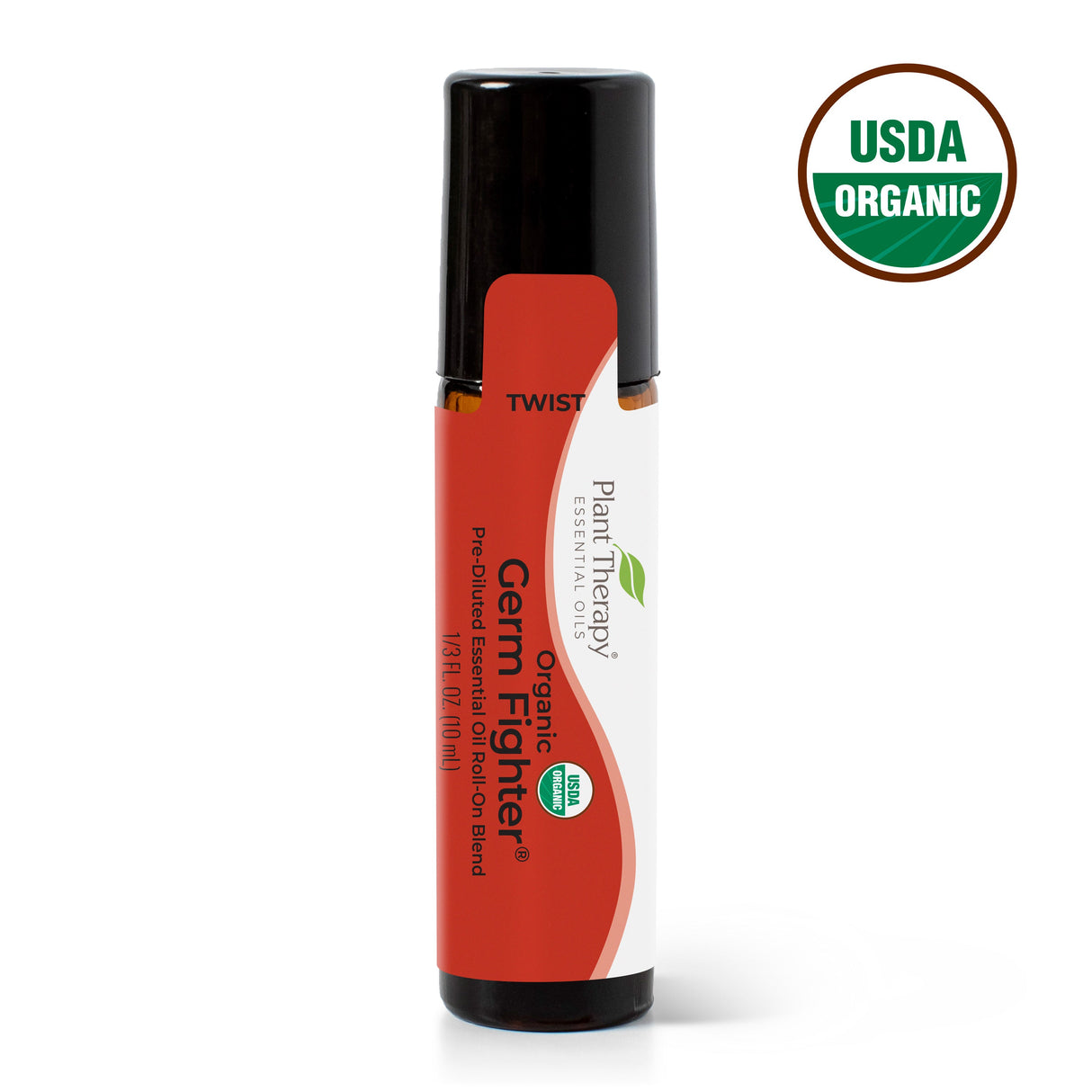 Organic Germ Fighter®️ Essential Oil Blend Pre-Diluted Roll-On from Plant Therapy