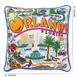Orlando Hand-Embroidered Pillow from Quirks!
